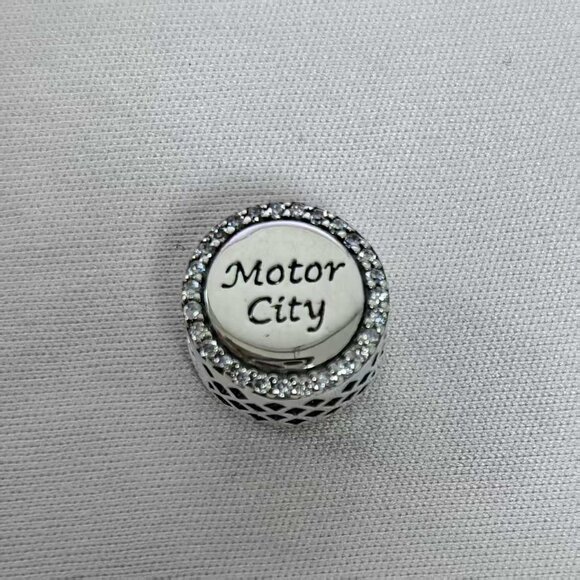 Pandora Detroit Motor City Exclusive Dangle Charm Pendant, S925 Silver Jewelry - Picture 2 of 4